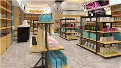 南京化妆品店专柜设计