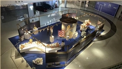 朱炳仁铜商场展厅定制-非遗文化展陈设计制作｜南京中强展柜厂