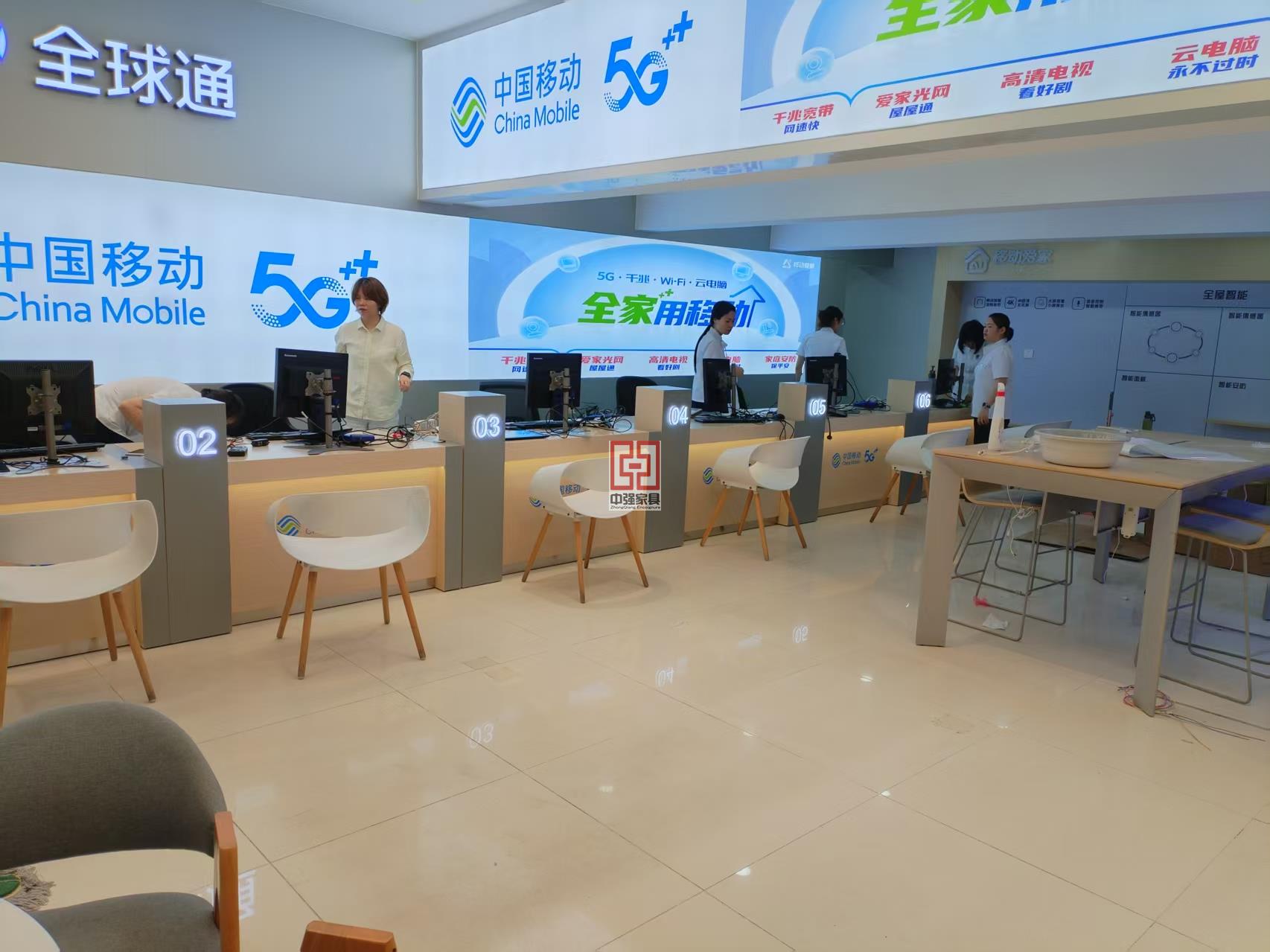 营业厅装修，展柜定制，手机店铺装修，南京中强展柜厂