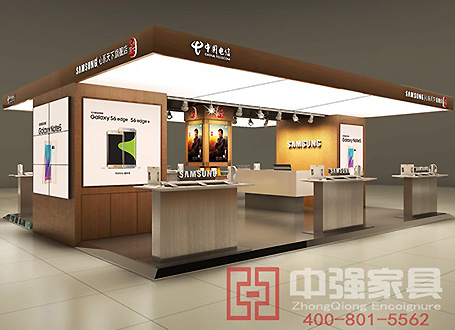 三星店中店中国电信手机展示柜