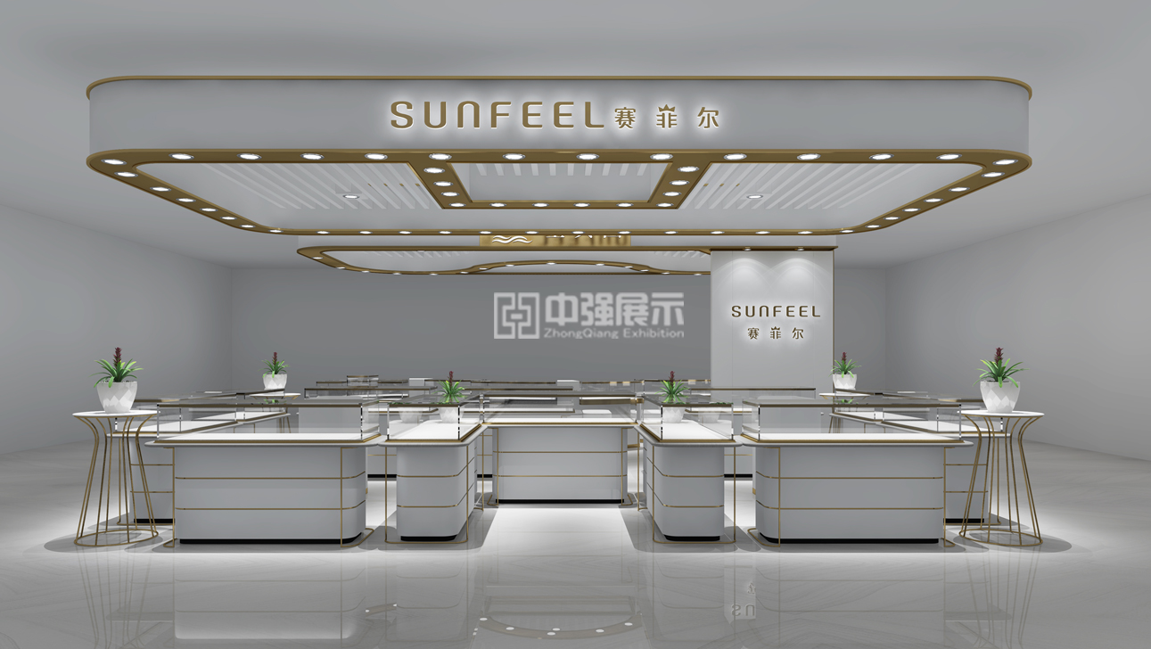 苏州赛菲尔珠宝展柜订制-中强展柜厂
