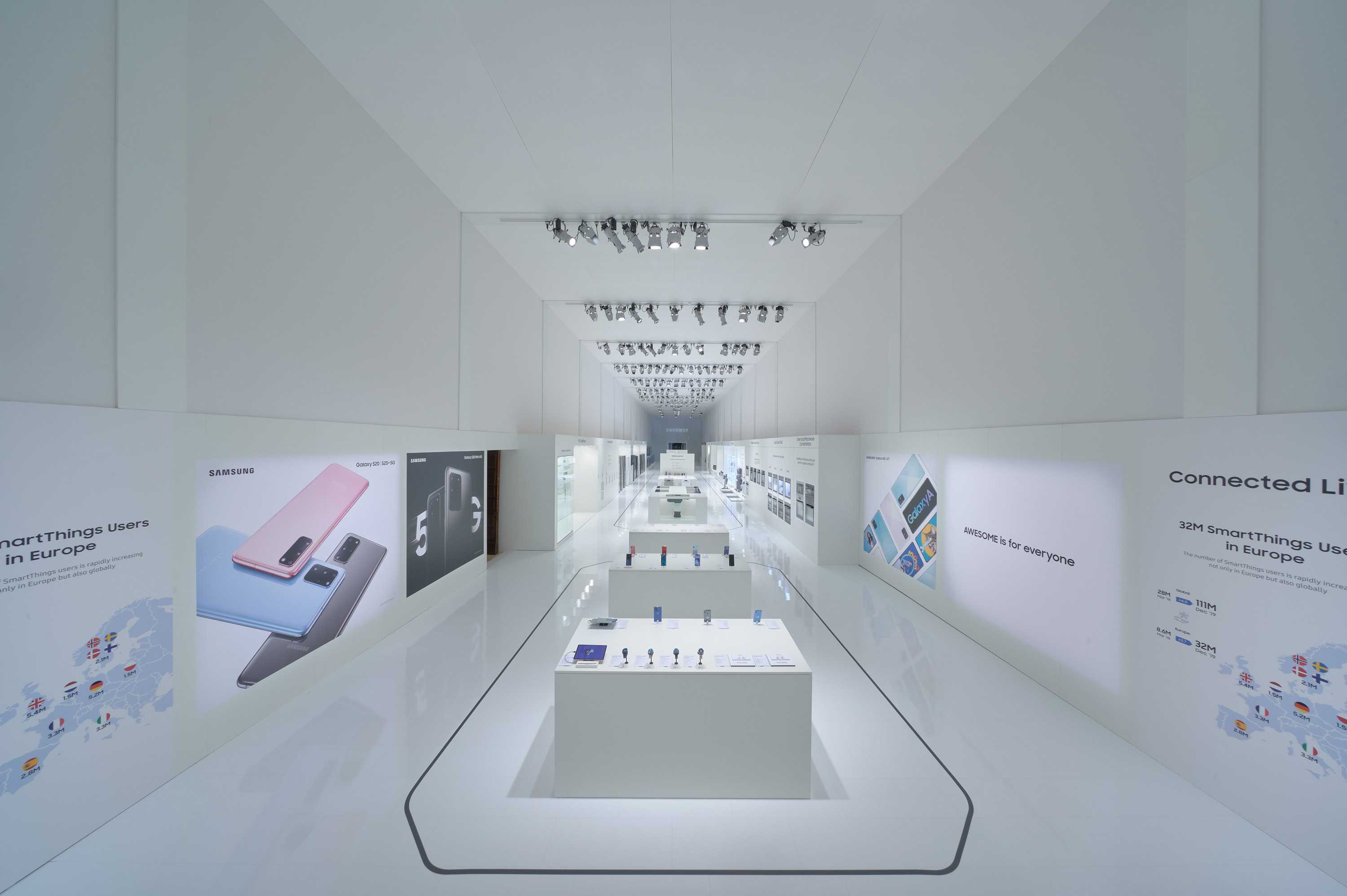 三星店中店中国电信手机展示柜