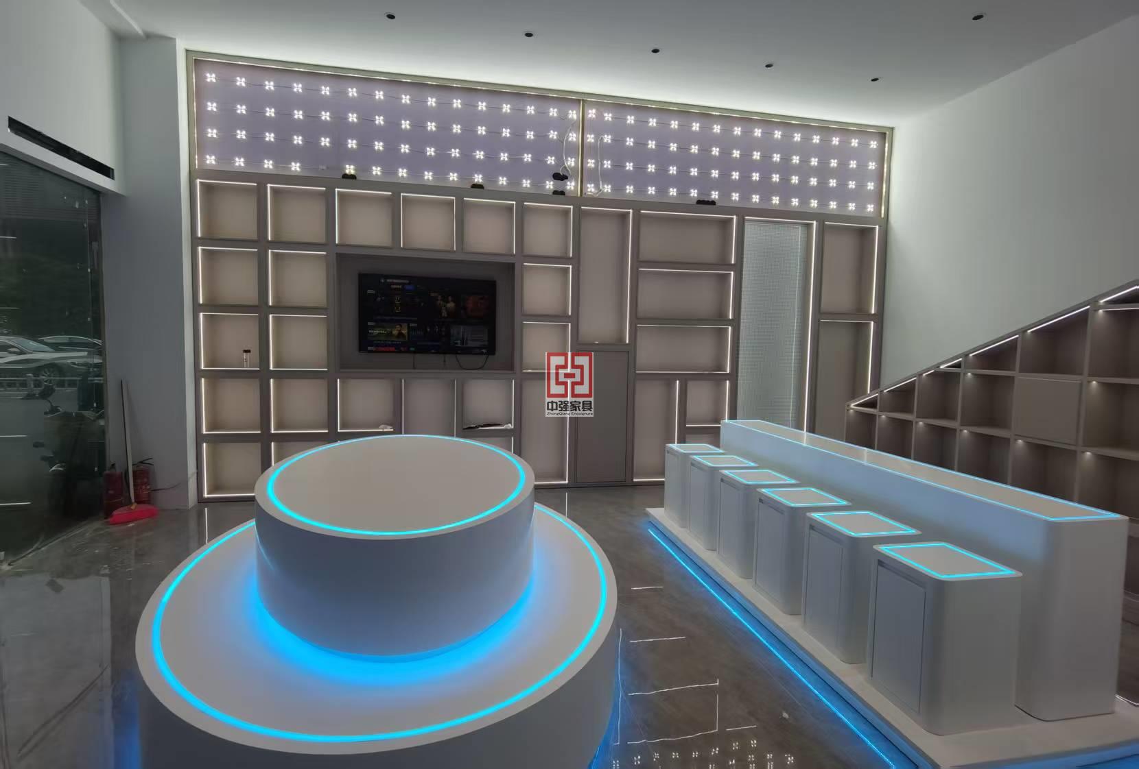 烤漆展柜定制，异形展柜定制厂家