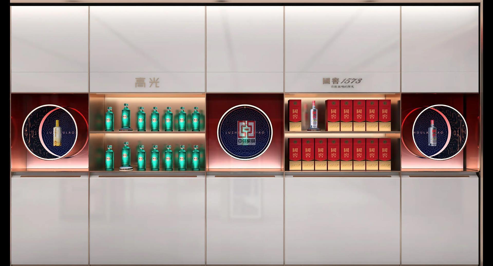 扬州奢华烟酒展柜源头厂家直销-中强展柜厂
