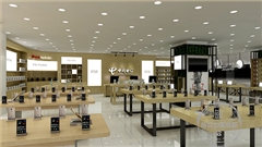 南京仙林金鹰手机卖场展柜制作及门店装修